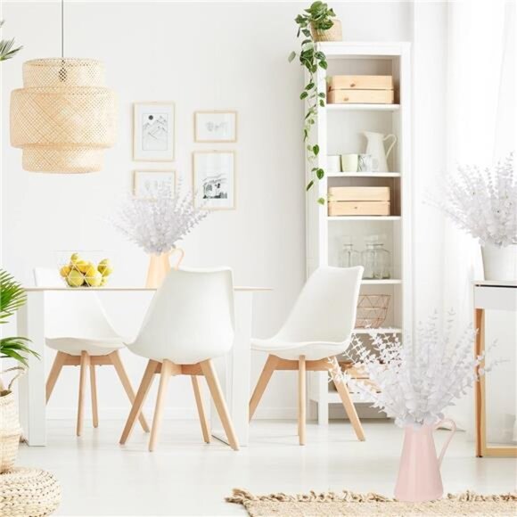 36 Pcs White Eucalyptus Stems Artificial Eucalyptus Leaves Decor Eucalyptus - Picture 5 of 8